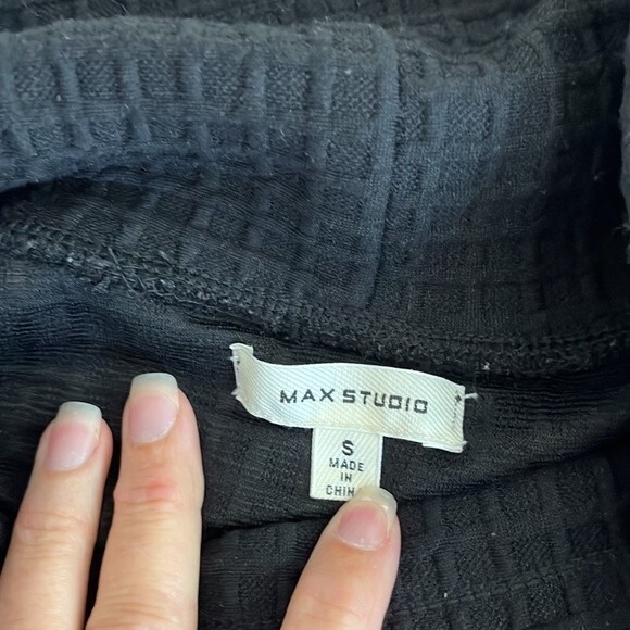 Max Studio High Neck Black Sweater Size Small - Picture 6 of 11
